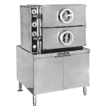 Crown Steam DDA-2 - Dual-Pressure Steamer, direct steam, (2) compartments, 36