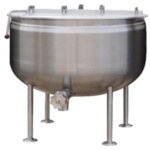 Crown Steam DL-80F - Stationary Kettle, direct steam, 80 gallon, full jacket, 2