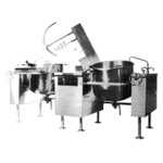 Crown Steam DLTM-80-2 - Tilting Kettle/Mixer, direct steam, (2) 80 gallon each, 2/3 jacket