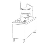 Crown Steam DMT-6 - Kettle/Cabinet Assembly, direct steam, (1) 6 gallon kettle, 24