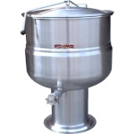 Crown Steam DP-60 - Stationary Kettle, direct steam, 60 gallon, 2/3 jacket, pedestal