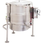Crown Steam ELT-60 - Tilting Kettle, electric, 60 gallon, 2/3 jacket, thermostatic, crank tilt, tri-leg base