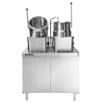 Crown Steam EMT-6-6 - Kettle/Cabinet Assembly, electric, (2) 6 gallon kettles, 36