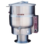Crown Steam EP-100 - Stationary Kettle, electric, 100 capacity, 2/3 jacket, thermostatic, pedestal base