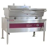 Crown Steam ES-40 - Tilting Skillet, electric, 40 gallon, manual tilt, removable lip strainer