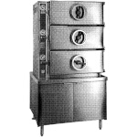 Crown Steam GC-2 - Pressure Steamer, gas heated boiler, (2) compartments, 36