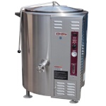 Crown Steam GL-30E - Stationary Kettle, gas, 30 gallon, 2/3 jacket, thermostatic control, tri-leg