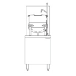 Crown Steam GMT-6 - Kettle/Cabinet Assembly, gas, (1) 6 gallon kettle, 24