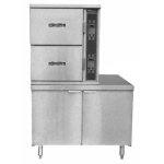 Crown Steam SCX-2-24 - Convection Steamer, steam coil, (2) compartment, 24