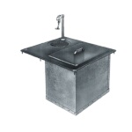 Delfield 204 - Ice & Water Unit, Drop-In, glass filler, insulated ice chest, 45 pound ice storage