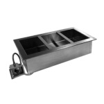 Delfield N8873 - Drop-In Hot Food Well, Electric, single tank, wet type with drain, 5-pan