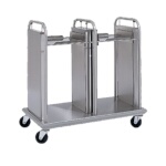 Delfield TT2-1014 - Mobile Tray Dispenser, open frame, dual tray platforms, for 11