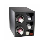 Dispense-Rite CTC-C-2BT - Cup Dispensing Cabinet, (2) ADJ-2F, black, 16