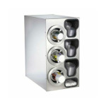 Dispense-Rite CTC-C-3LSS - Cup Dispensing Cabinet, (3) ADJ-2F on L, 25-3/8