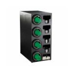 Dispense-Rite CTC-C-4BT - Cup Dispensing Cabinet, (4) ADJ-2F, black, 32