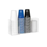 Dispense-Rite CTHL-4 - Lid/Cup Organizer, horizontal, 4 section: (3) 4