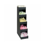 Dispense-Rite CTVH-5BT - Condiment Organizer, vertical, countertop, (5) compartments