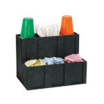 Dispense-Rite MCD-6BT - Cup, Lid, Straw & Condiment Organizer, 6 sections