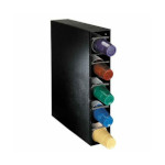 Dispense-Rite PL-CT-5BT - Cup Dispensing Cabinet, 5 section, black, 27