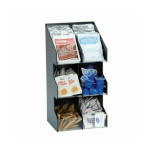 Dispense-Rite VCO-6 - Lid, Straw & Condiment Organizer, Countertop, (6) Section