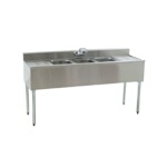 Eagle B5C-18-X - Underbar Sink, three compartment, 60