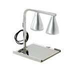 Eagle BW-2-120-X - Portable Heat Lamp, 2 bulb C-frame, adjustable height, chrome-plated finish