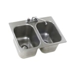 Eagle SR16-19-8-2 - Drop-In Sink, two compartment, 16