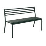EMU E158 - Segno Stacking Bench w/Steel Slat Back, 50-1/2 in.