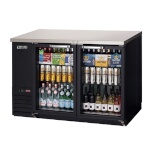 Everest EBB48G - Back Bar Refrigerator, two-section, 49