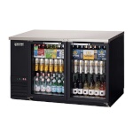 Everest EBB59G - Back Bar Refrigerator, two-section, 57-3/4
