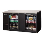 Everest EBB69G-24 - Back Bar Refrigerator, two-section, 68