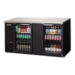 Everest EBB69G - Back Bar Refrigerator, two-section, 68