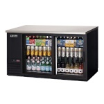 Everest EBB69G-SD - Back Bar Refrigerator, two-section, 68