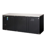 Everest EBB90-24 - Back Bar Refrigerator, three-section, 89-1/4