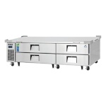 Everest ECB82D4 - Chef Base Refrigerator, two-section, 82-3/8