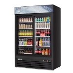 Everest EMGR48B - Merchandiser Refrigerator, two-section, 53-1/8
