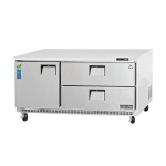 Everest ETBR3-D2 - Undercounter Refrigerator, two-section, 71-1/8