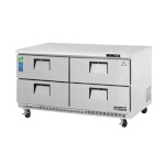 Everest ETBWR2-D4 - Undercounter Refrigerator, two-section, 59-1/4