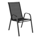 Flash Furniture 4-JJ-303C-GG - Stacking Patio Chair, 21.25