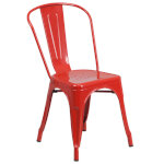 Flash Furniture CH-31230-RED-GG - Stacking Chair, 18