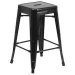 Flash Furniture CH-31320-24-BK-GG - Bar Stool, 24