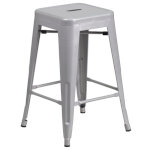 Flash Furniture CH-31320-24-SIL-GG - Bar Stool, 24