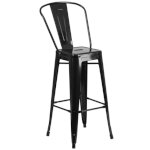 Flash Furniture CH-31320-30GB-BK-GG - Bar Stool, 30