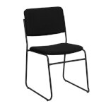 Flash Furniture XU-8700-BLK-B-30-GG - Stacking Chair, 19