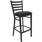 Flash Furniture XU-DG697BLAD-BAR-BLKV-GG - Bar Stool, 17