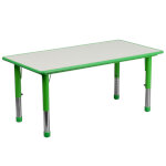 Flash Furniture YU-YCY-060-RECT-TBL-GREEN-GG - Preschool Activity Table, 47-1/4