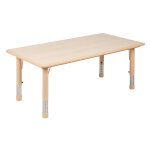 Flash Furniture YU-YCY-060-RECT-TBL-NAT-GG - Preschool Activity Table, 47-1/4