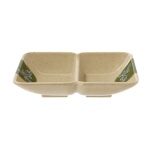 GET 037-TD - Traditional Sauce Dish, 1 oz. per section, 2 section, melamine, (Case of 24)