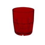 GET 9909-1-R - Bahama Rock Tumbler, 9 oz., red, (Case of 72)