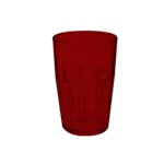 GET 9910-1-R - Bahama Double Rock Tumbler, 10 oz., red, (Case of 72)